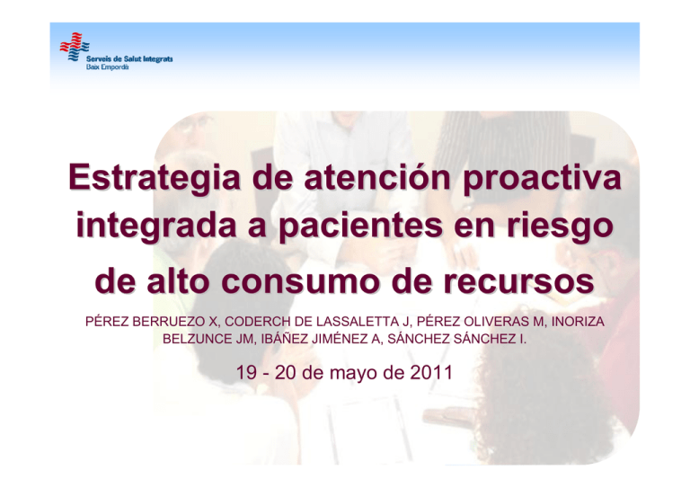 203 Estrategia de atención proactiva integrada a