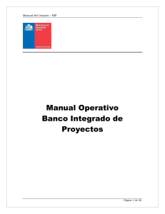 Manual de Usuario - Banco Integrado Proyectos