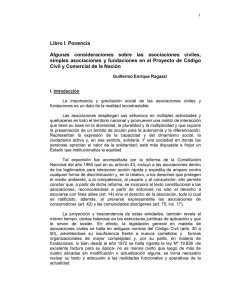 Libro I. Ponencia Algunas consideraciones sobre las asociaciones