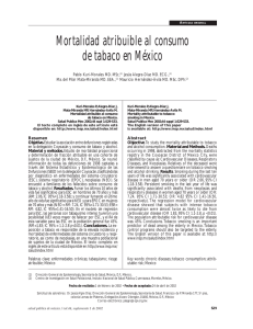 Mortalidad atribuible al consumo de tabaco en México