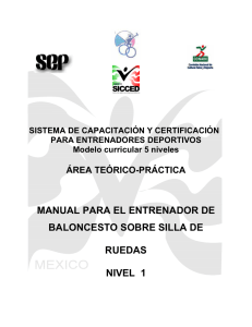 Manual de Baloncesto sobre Silla de Ruedas Nivel 1