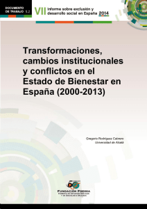 5.2 Transformaciones, cambios institucionales y conflictos en el