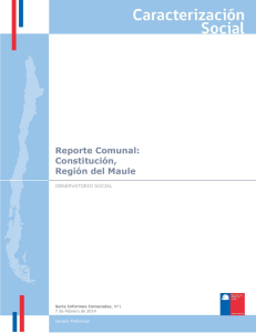 Reporte Comunal: Constitución, Región del Maule