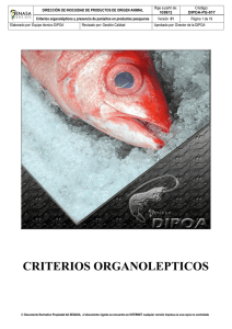 criterios organolepticos