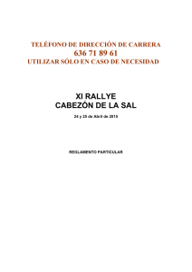 XI RALLYE CABEZÓN DE LA SAL