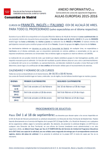 cursos de francés, inglés e italiano en la eoi de alcalá de henares