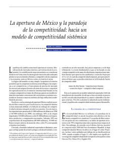 La apertura de México y la paradoja de la competitividad: hacia un