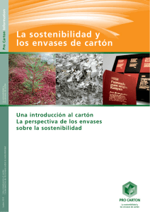 La sostenibilidad y los envases de cartón