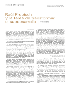 Ensayo bibliográfico Raúl Prebisch y la tarea de transformar el
