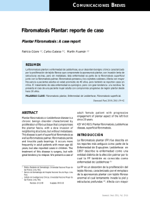 Fibromatosis Plantar: reporte de caso