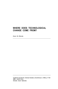 Where does technological change come from?. IN: Sociedad