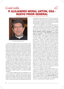 P.Alejandro Moral Antón, OSA. Nuevo Prior General