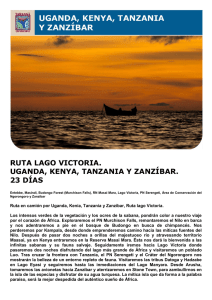 RUTA LAGO VICTORIA. UGANDA, KENYA, TANZANIA Y ZANZÍBAR