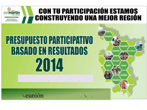 Presentación de PowerPoint - Gobierno Regional de San Martín