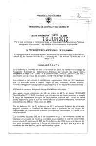 decreto 1309 del 18 de junio de 2015
