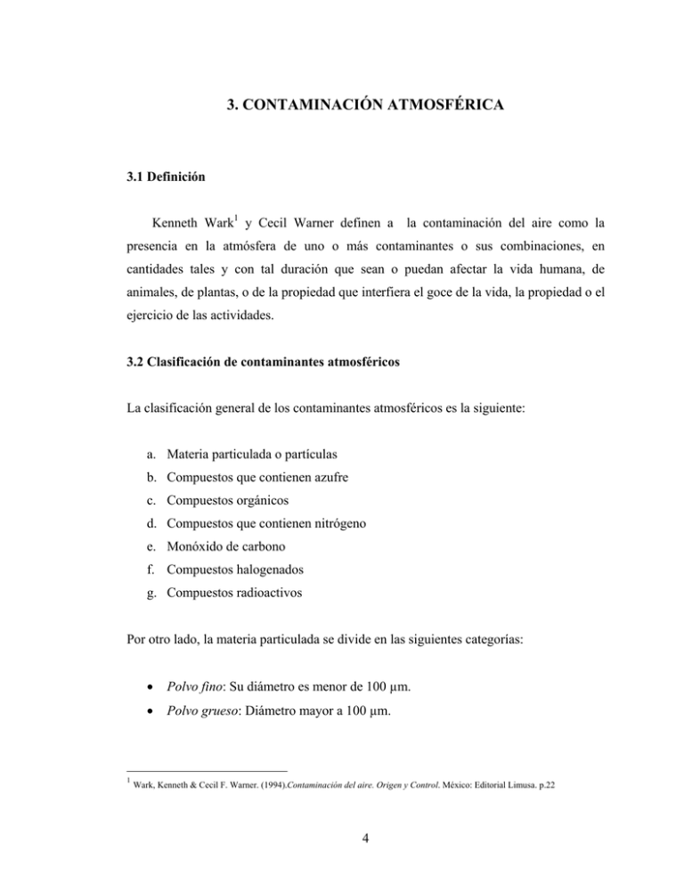 3. CONTAMINACIÓN ATMOSFÉRICA