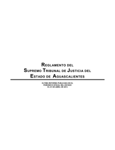 Reglamento del Supremo Tribunal de Justicia del Estado de