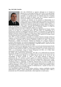 Ing. Abel Julio González - Academia Nacional de Ciencias de