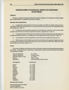 convenio sobre utilización del asbesto en condiciones de seguridad