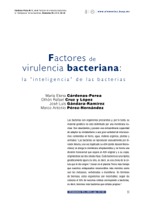 Factores de virulencia bacteriana:
