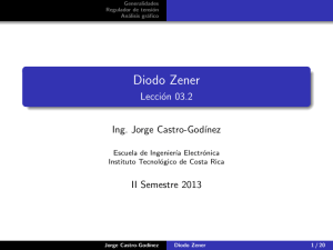 Diodo Zener - Escuela de Ingeniería Electrónica