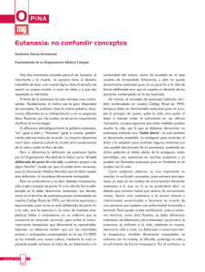 Eutanasia: no confundir conceptos