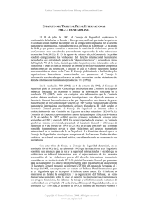 Statute of the International Criminal Tribunal for the Former Yugoslavia