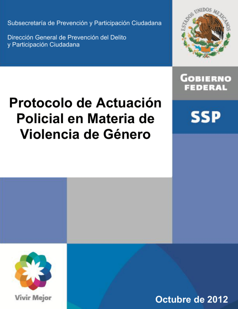 Protocolo De Actuación Policial En Materia De Violencia De Género