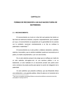 capitulo ii formas de reconocer a un hijo nacido