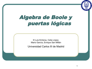 Algebra de Boole y puertas lógicas