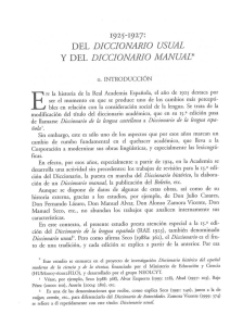 1925-1927: del Diccionario usual y del