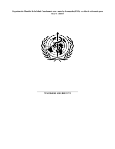 Organización Mundial de la Salud Cuestionario sobre salud y