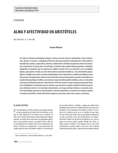 AlmA y AfectividAd en Aristóteles - Gaceta de Psiquiatría Universitaria