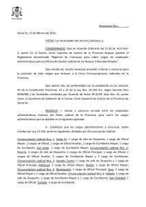 Resolución Nro.: .- Santa Fe, 12 de febrero de 2014.