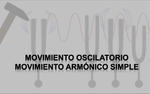 Oscilaciones armónicas.