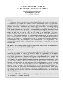 Una nueva visi&oacute;n cuadro mando integral para el sector p&uacute;blico