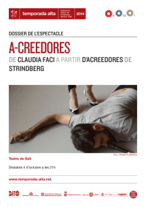 declaudia faci a partir d`acreedores de strindberg