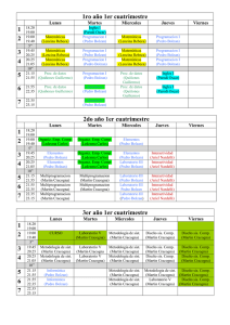 Horarios Analistas de Sistemas de Computación