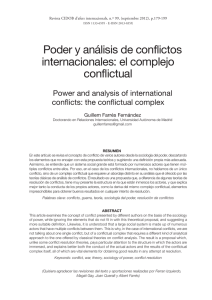 Poder y análisis de conflictos internacionales: el complejo
