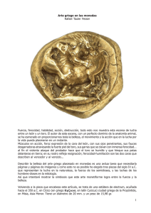 Arte griego en las monedas Rafael Tauler Fesser Fuerza, ferocidad