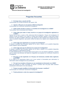 Preguntas frecuentes - Universidad de La Sabana