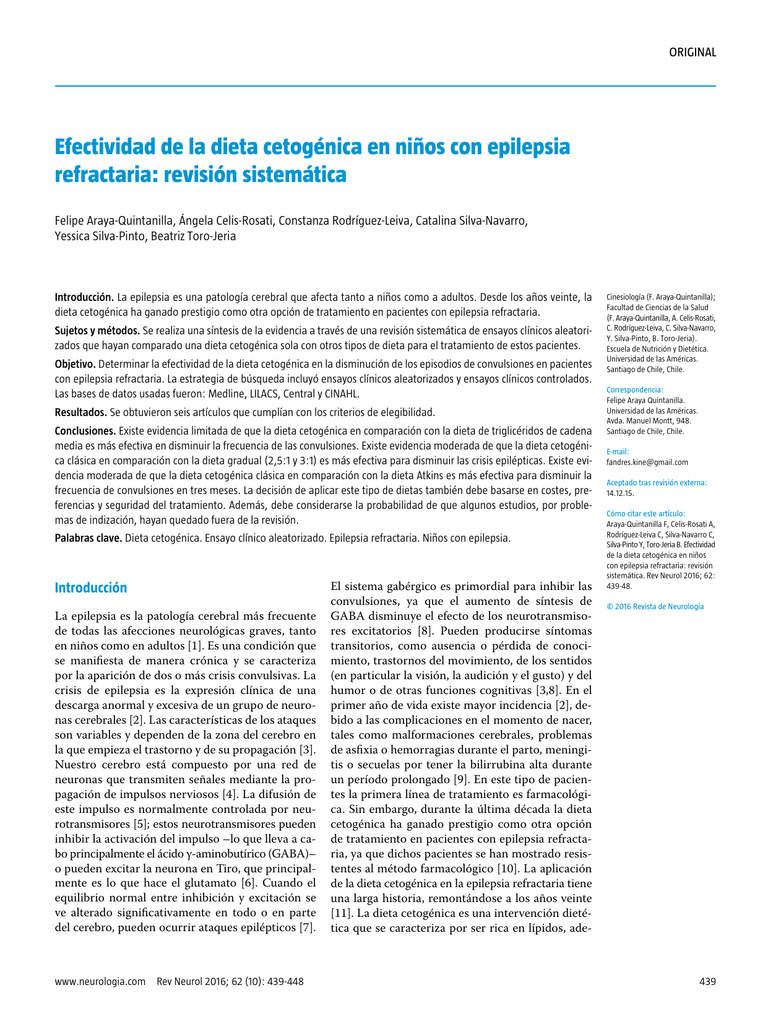Dieta cetogenica en epilepsia