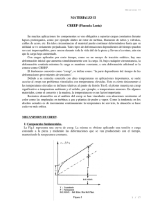 MATERIALES II CREEP (Fluencia Lenta)