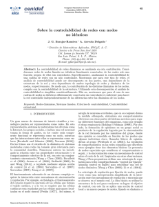 Sobre La Controlabilidad De Redes Con Nodos No IdÃ©nticos