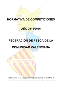 NORMATIVA DE COMPETICIONES 2015