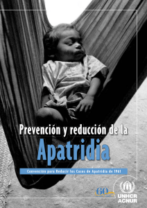 Prevención y Reducción de la Apatridia