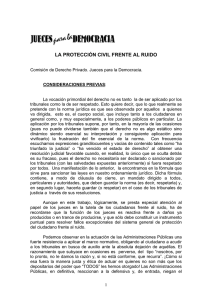 la protección civil frente al ruido