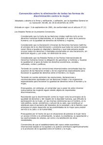 Convención CEDAW - Depto. Derechos Humanos I Carabineros de