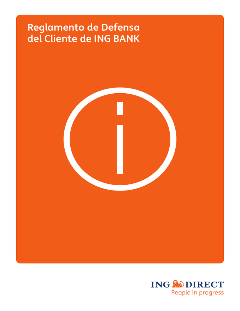 Reglamento De Defensa Del Cliente De Ing Bank 1802