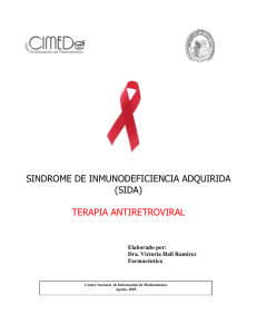 Sindrome de Inmunodeficiencia Adquirida (SIDA): terapia antiretroviral